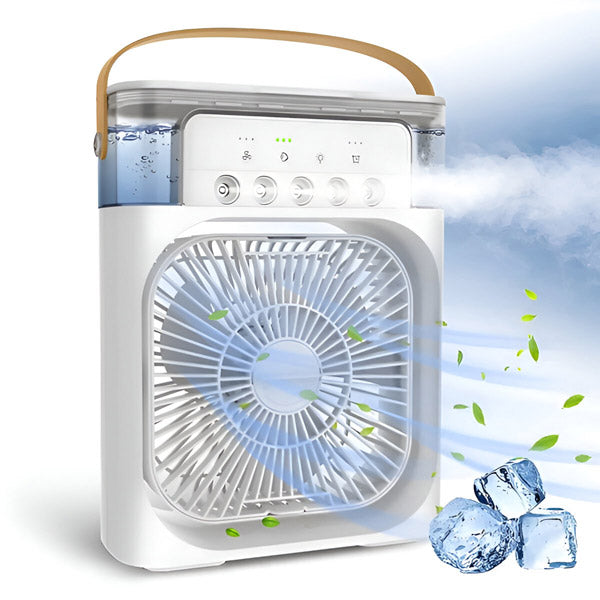 ❄️ Mini Klima Ventilator sa Raspršivanjem Vode – Lično Hlađenje Bilo Gdje