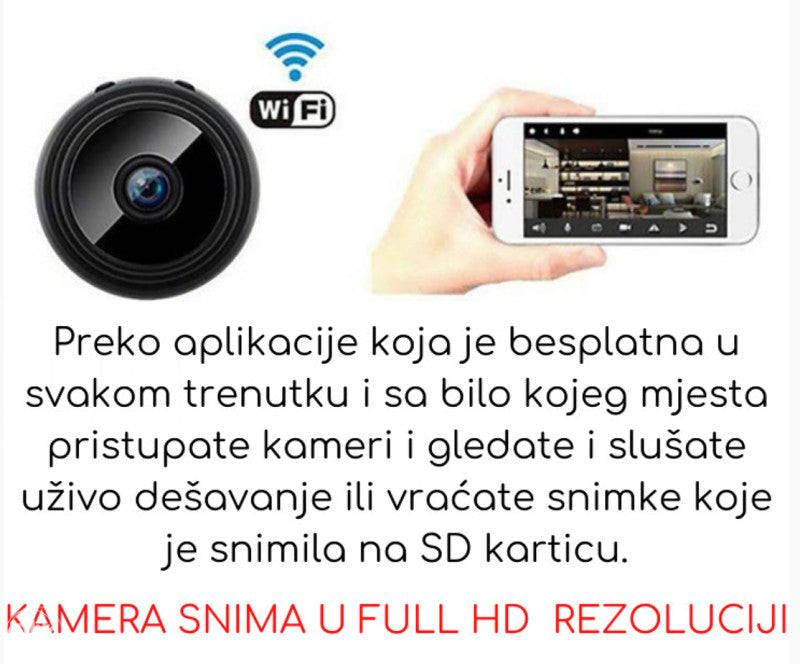 Mini Spijunska Kamera Wifi