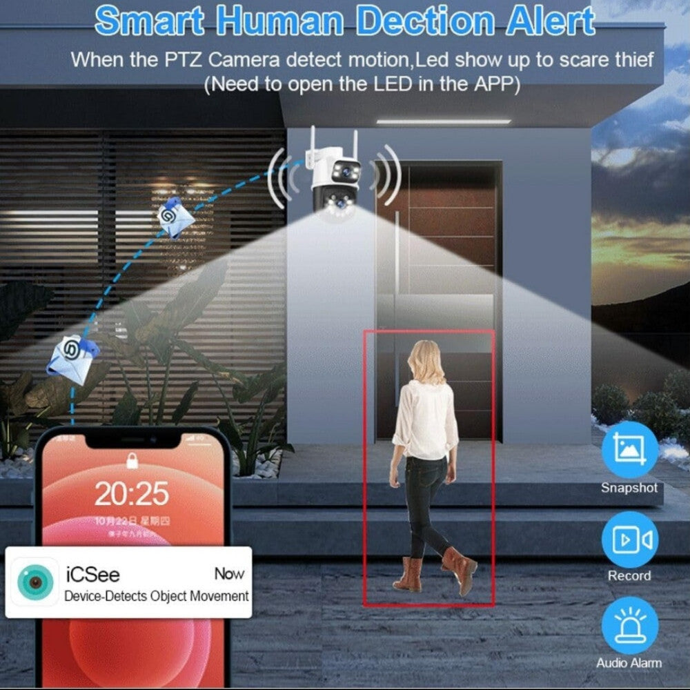 Wifi kamera Dupla 8 MP PTZ Okretna Vanjska