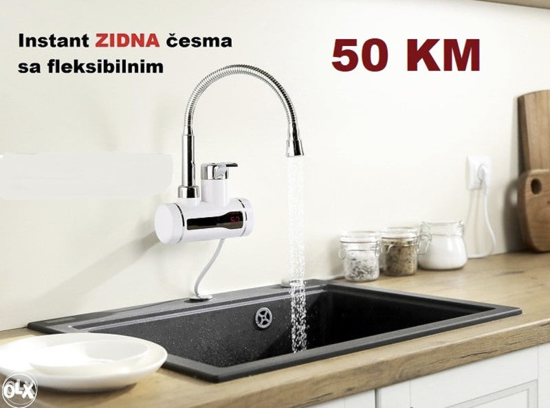 Delimano Zidna Cesma Sa Grijacem i Fleksibilnim Crijevom