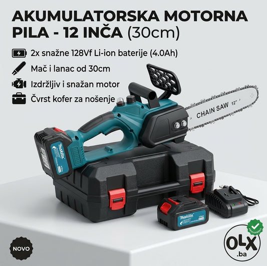 Aku Električna Motorka Makita Pila Testera