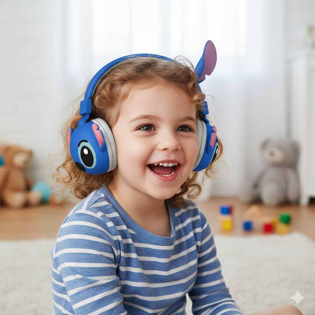 Stitch Bluetooth Djecije Slusalice