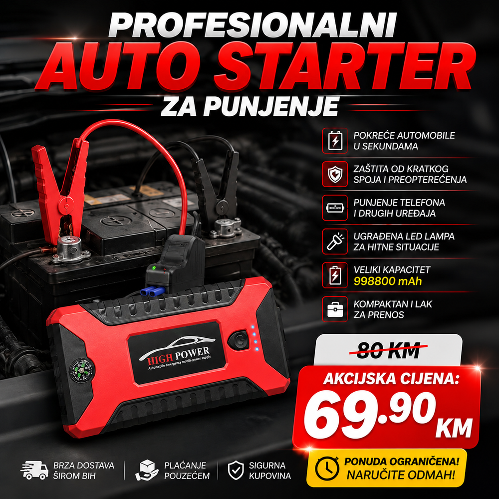 Auto starter Jump Starter 99800 mAh