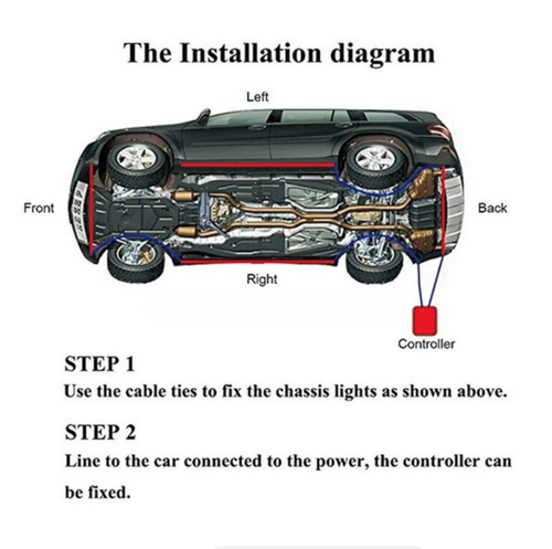 Auto Led Traka Trake Ispod Nogu 2