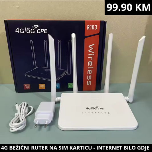 4G BEŽIČNI RUTER NA SIM KARTICU