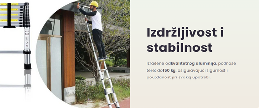 Teleskopske Ljestve 3,8M