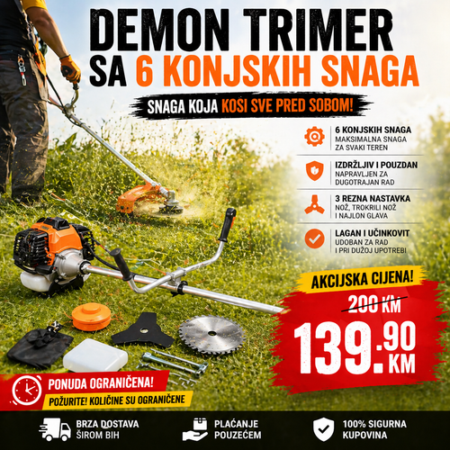 DEMON TRIMER ZA TRAVU 6 KONJA AKCIJA 2